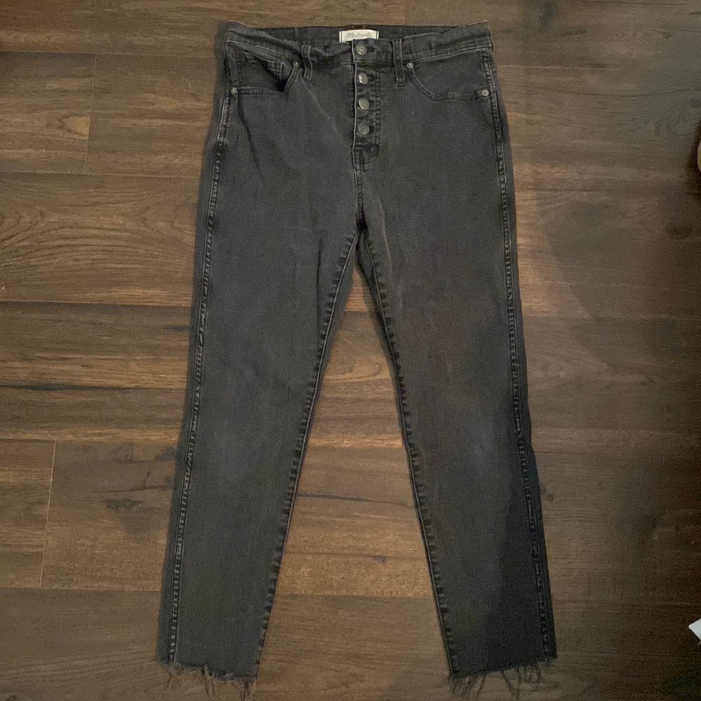 Raw cut madewell jeans